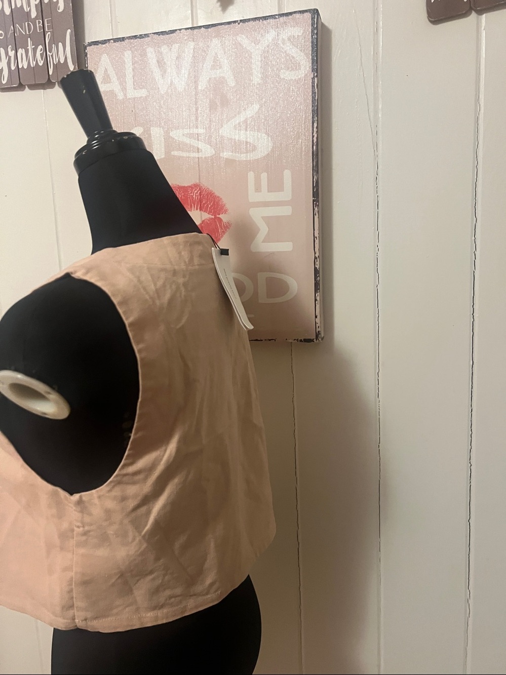 ❤️O.P.T One Pretty Time Vienna Tank in Pale Pink M - Picture 5 of 5